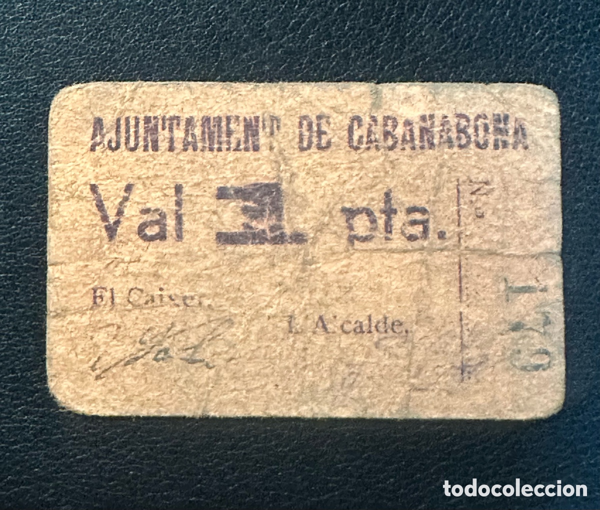 Billetes locales: Cababona 1 pta L&eacute;rida