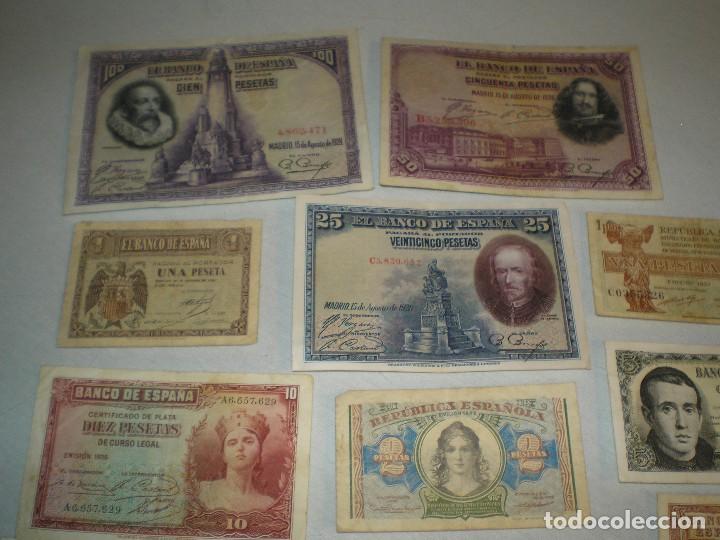 Lotes de billetes: LOTE DE BILLETES ESPA&Ntilde;OLES - Foto 1