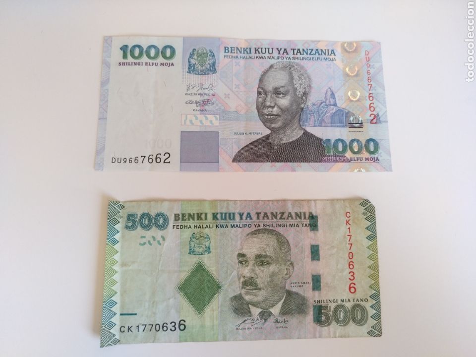 Lotes de billetes: Billetes Tanzania - Foto 1