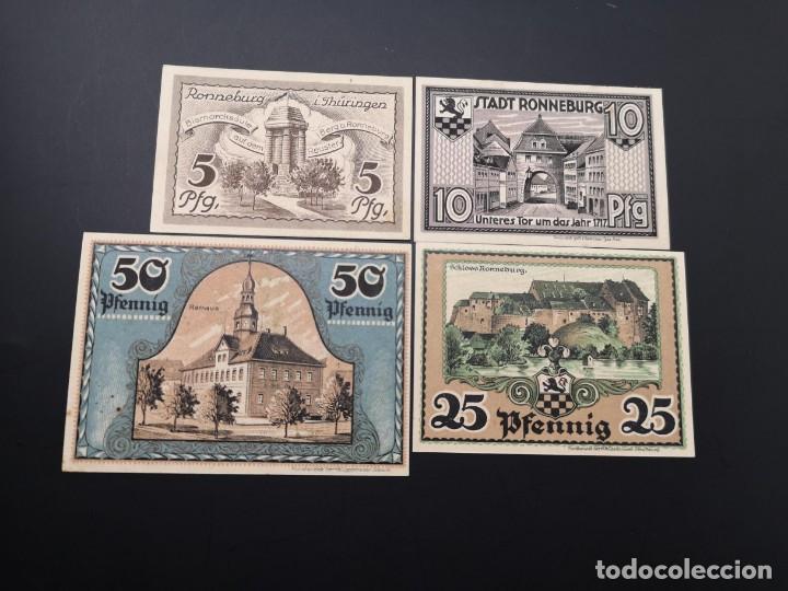 Lotes de Billetes: Lote 4 notgeld Ronneburg estado federal Alemania de Thuringia - Foto 2 - 257502855