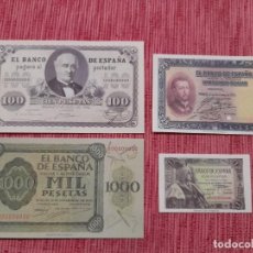Lotti di Banconote: LOTE 4 BILLETES ANTIGUOS DE PESETAS. REPRODUCCION. Lote 301756863