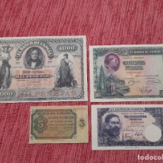 Lotti di Banconote: LOTE 4 BILLETES ANTIGUOS DE PESETAS. REPRODUCCION. Lote 301765423