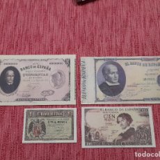 Lotti di Banconote: LOTE 4 BILLETES ANTIGUOS DE PESETAS. REPRODUCCION. Lote 301774358