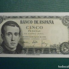 Lotes de Billetes: BILLETE 5 PTS 1951 16 AGOSTO BALMES - ESTADO ESPAÑOL - SERIE H - PLANCHA - S/C. Lote 303093568