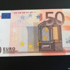 Lotes de Billetes: BILLETE 50 EURO ESPAÑA 2002 LETRA V FIRMA TRICHET S/C, PLANCHA