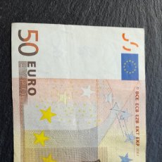 Lotes de Billetes: BILLETE 50 EUROS AÑO 2002 / FIRMA TRICHET / SERIE Z T020 C1 / MBE