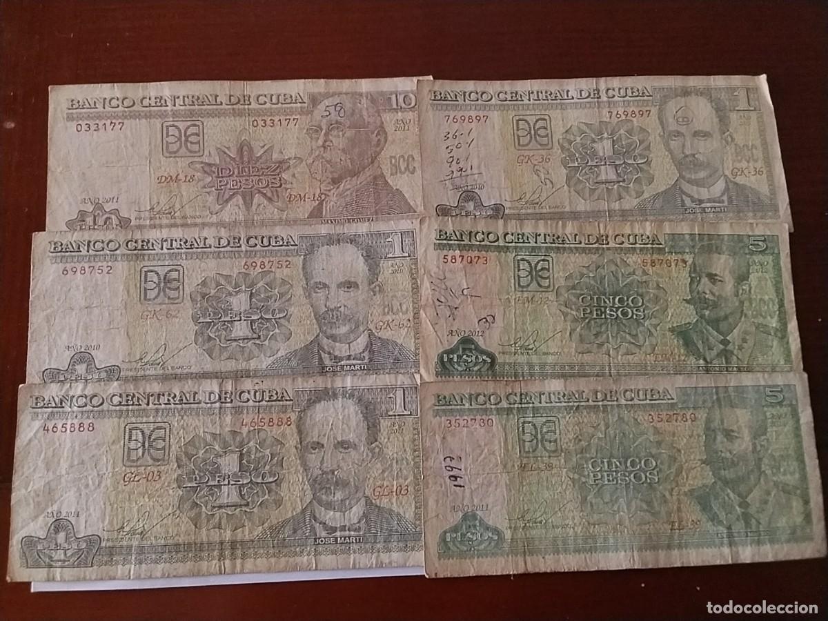 Lotes de billetes: Lote 6 billetes Cuba - Foto 1