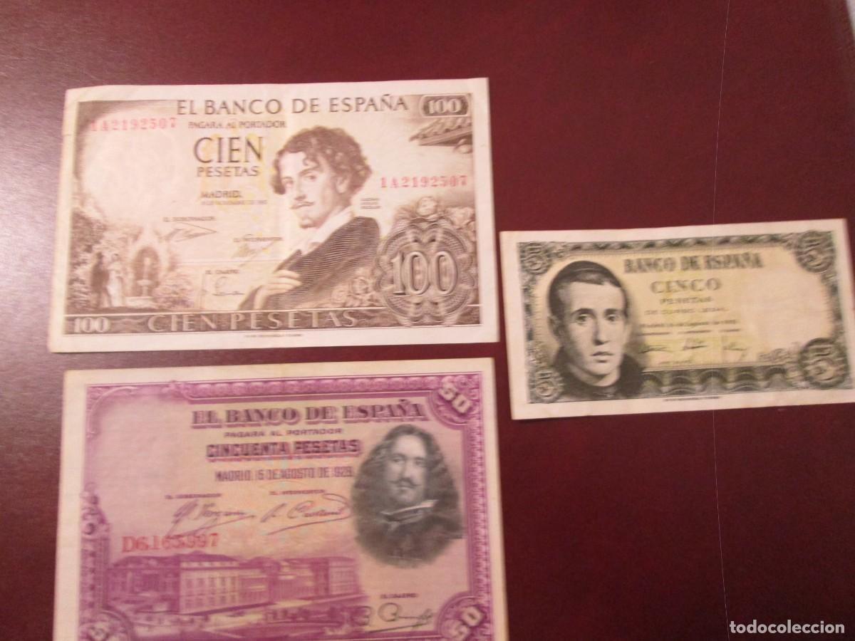 Lotes de billetes: 3 BILLETES ESPA&Ntilde;OLES - Foto 1
