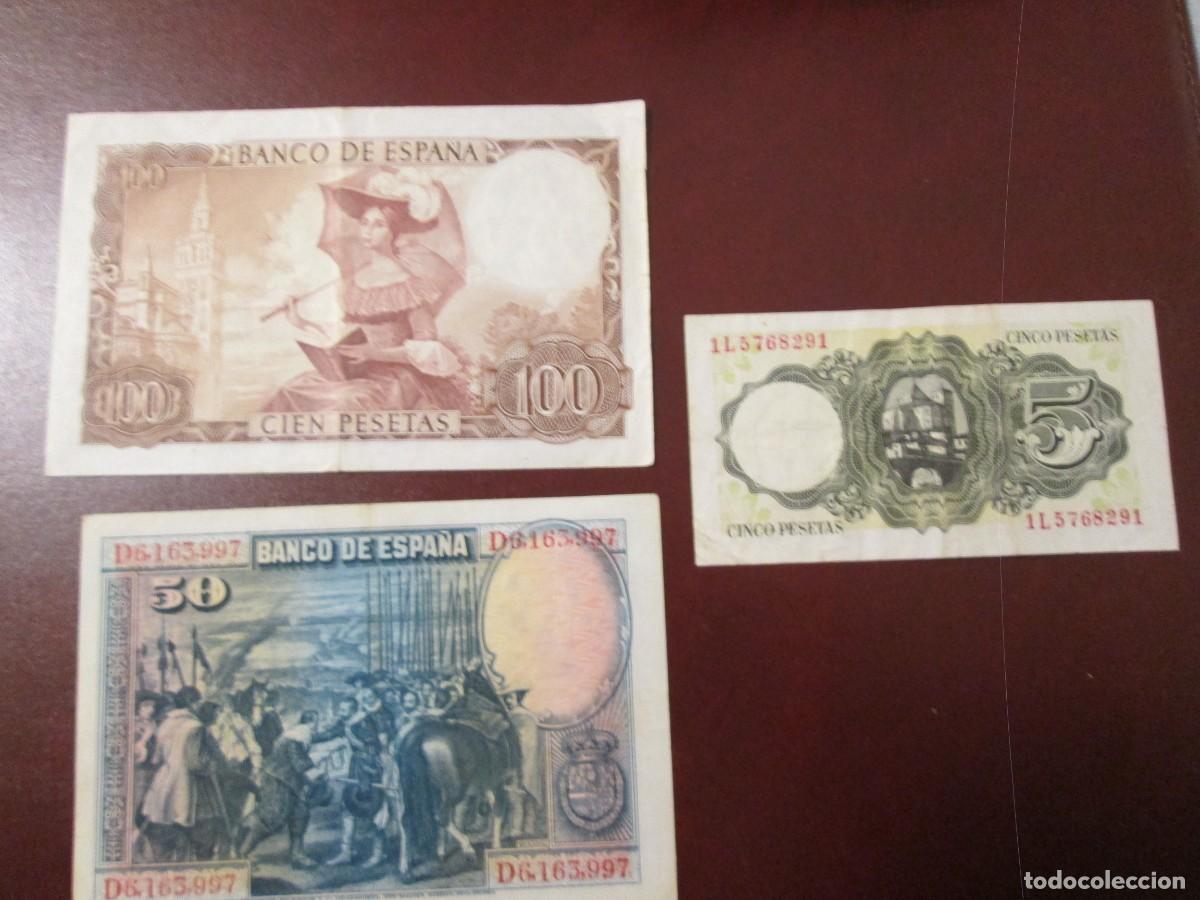 Lotes de billetes: 3 BILLETES ESPA&Ntilde;OLES - Foto 2