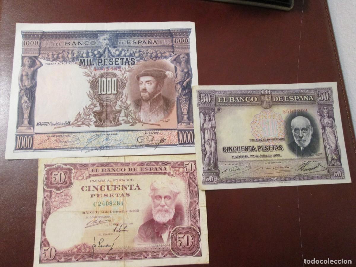 Lotes de billetes: 3 BILLETES ESPA&Ntilde;OLES - Foto 3