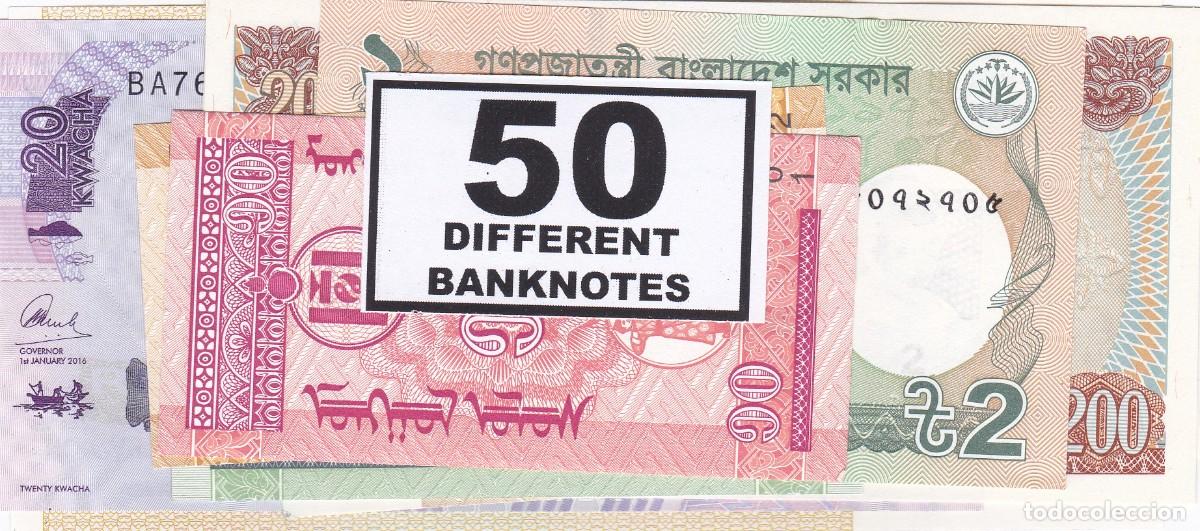 Lotes de billetes: 50 BILLETES DIFERENTES SIN CIRCULAR - Foto 1