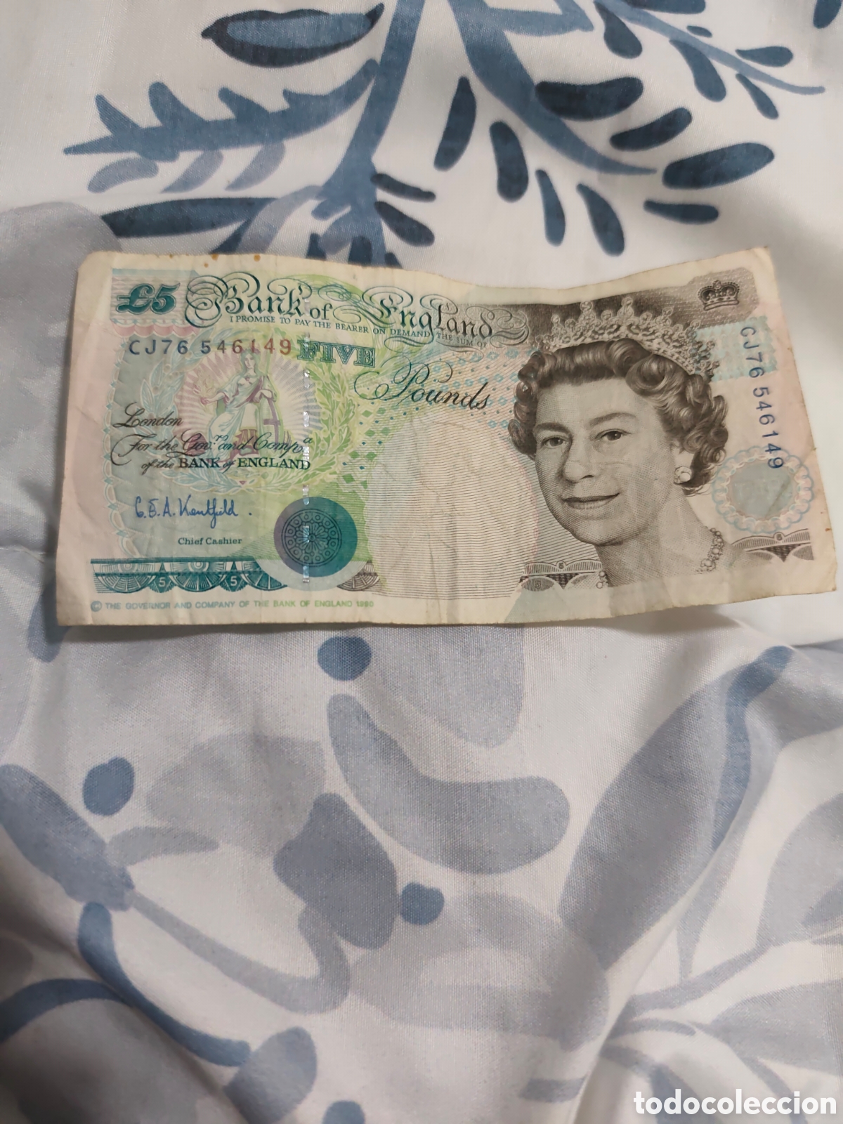 Lotes de Billetes: Bank of England five