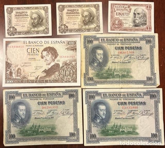 Lotes de billetes: CRBS2885 LOTE 7 BILLETES ESPA&Ntilde;A SURTIDOS DE MBC A S/C
