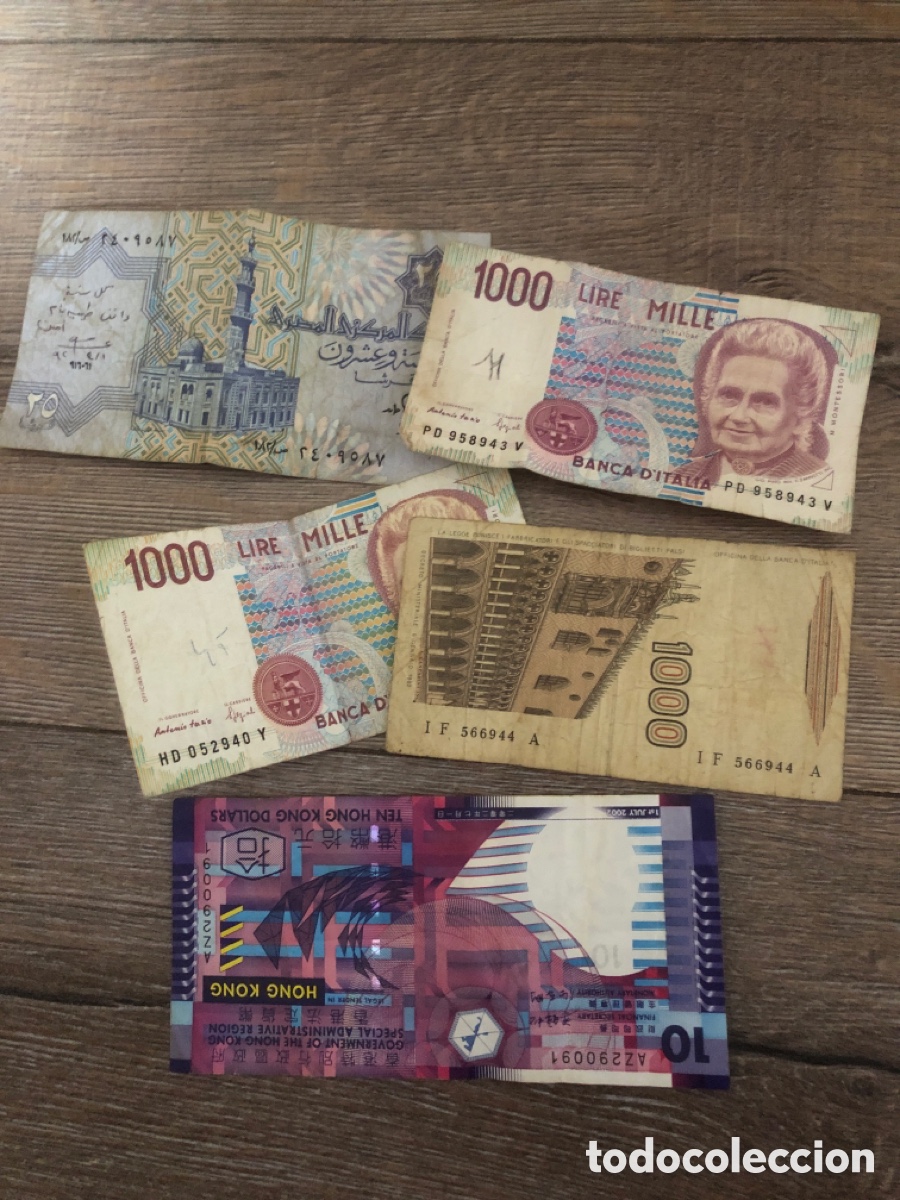 Lotes de billetes: Billetes varios pa&iacute;ses
