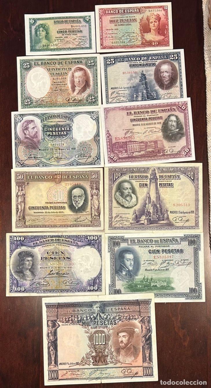 Lotes de billetes: CRBL0405 LOTE 11 BILLETES ESPA&Ntilde;A DIFERENTES ALGUNOS EN S/C VER FOTO