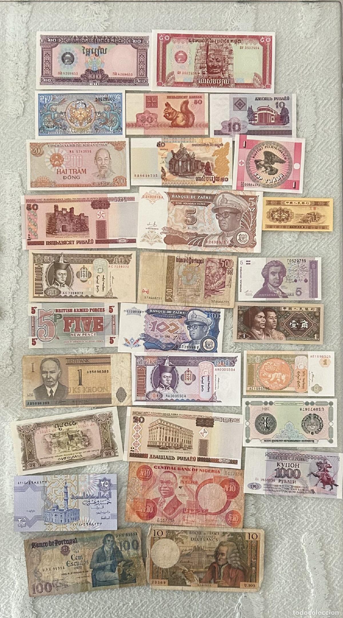Serien von Banknoten: CRBL0438 LOTE DE 28 BILLETES DIFERENTES PAISES