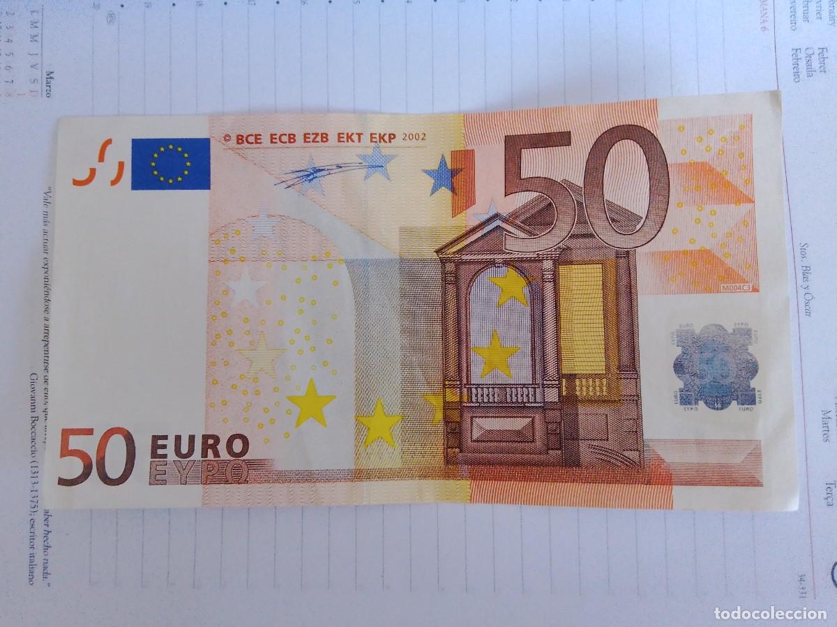 Lotes de billetes: Billete 50 euro Espa&ntilde;a 2002 letra V firma