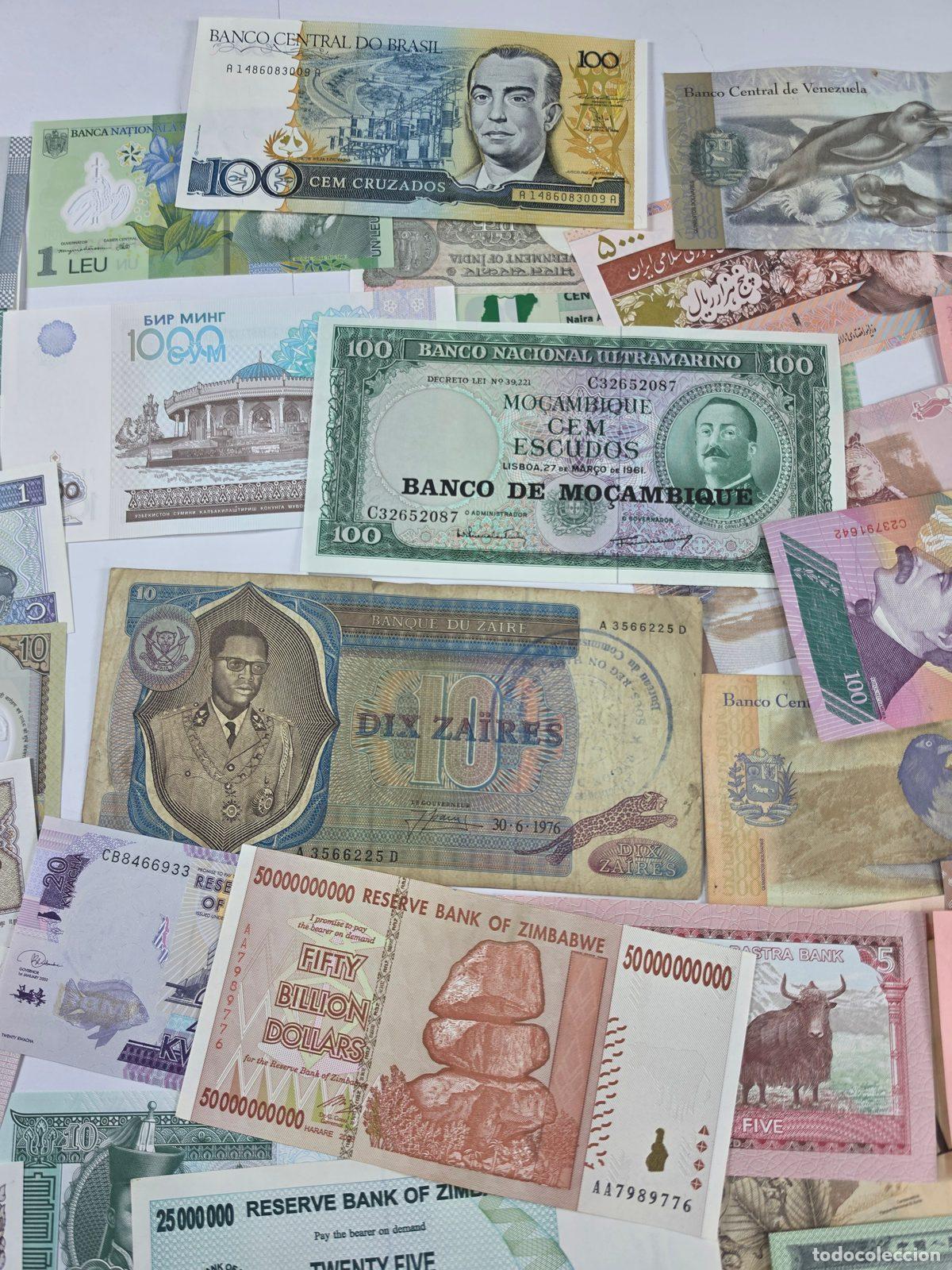 Lotes de billetes: Lote 50 billetes diferentes del mundo