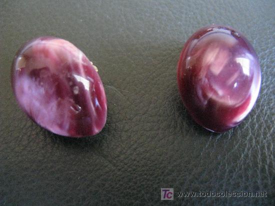 Joyeria: originales pendientes en color malva - Foto 1