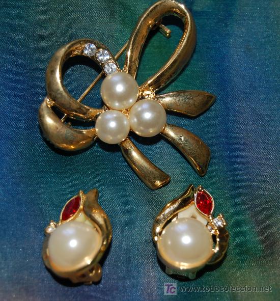 Joyeria: CONJUNTO BROCHE Y PENDIENTES - Foto 1