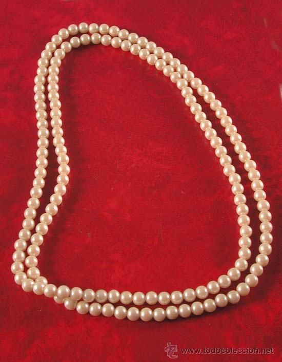 Joyeria: Collar de perlas de imitaci&oacute;n. Largo total 118 cm (BRD) - Foto 1