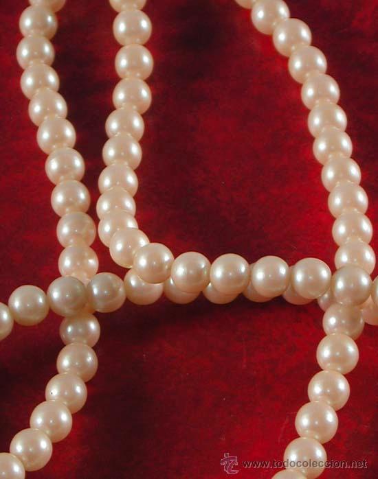 Joyeria: Collar de perlas de imitaci&oacute;n. Largo total 118 cm (BRD) - Foto 2