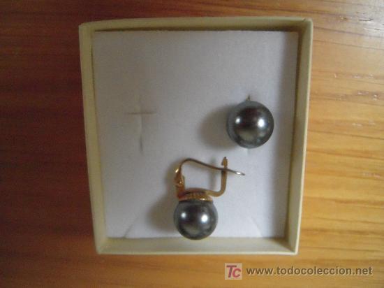 Joyeria: Pendientes perla gris - Foto 2