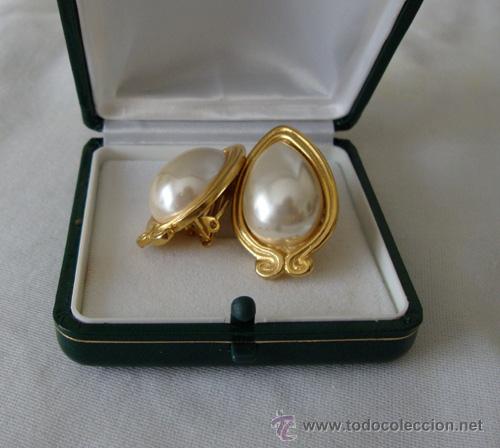 Joyeria: ALTA BISUTERIA A&Ntilde;OS 90 - HERMOSOS PENDIENTES DE CLIP - FANTASIA EN PERLA -