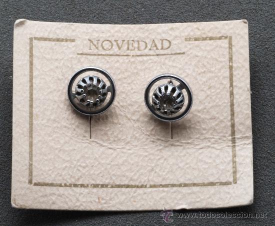 Joyeria: Pendientes metal y strass a&ntilde;os 50 - Foto 1