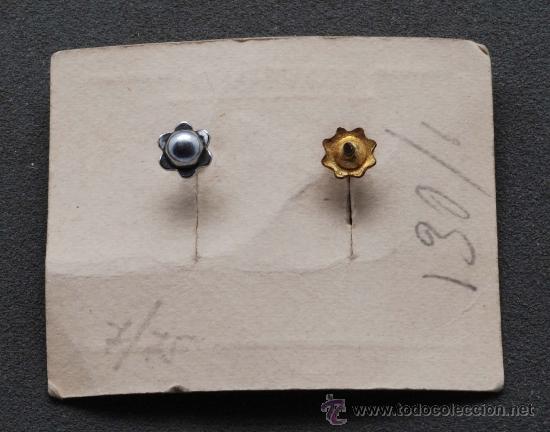 Joyeria: Pendientes metal y strass a&ntilde;os 50 - Foto 2