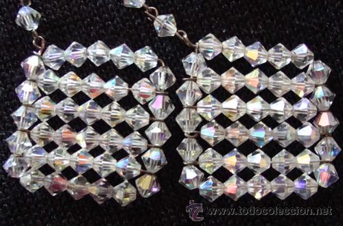 Joyeria: PENDIENTES DE CRISTAL DE ROCA - GRAN REFLEJO DE LUZ - VINTAGE . - Foto 2