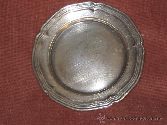 Joyeria: BANDEJA DE ALPACA DE LOS A&Ntilde;OS 70, MIDE 13 CENTM. - Foto 1