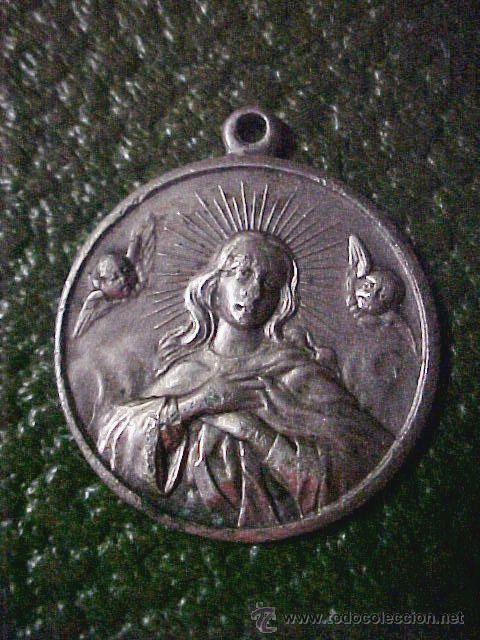 Joyeria: medalla antigua plata de ley - Foto 1