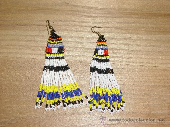 Joyeria: PENDIENTES DE ABALORIOS. 8 CM DE LARGO - Foto 1