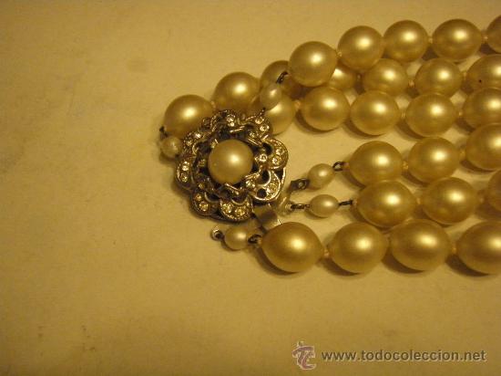 Joyeria: COLLAR DE PERLAS DE BISUTERIA DE TRES VUELTAS - Foto 5
