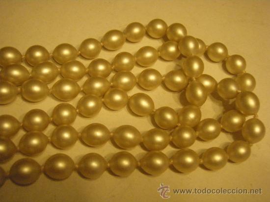 Joyeria: COLLAR DE PERLAS DE BISUTERIA DE TRES VUELTAS - Foto 4