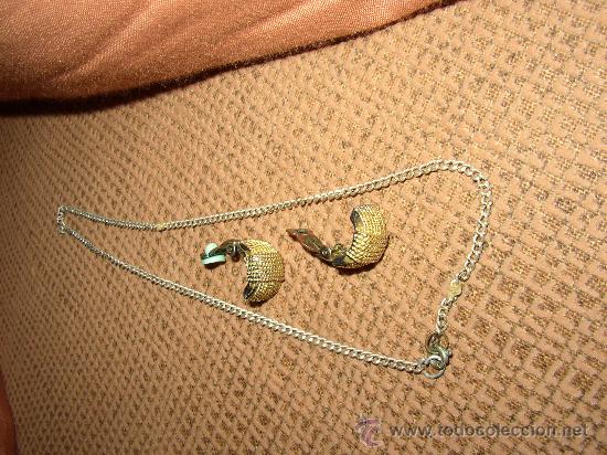 Joyeria: juego de pendientes y cadena bisuteria - Foto 1