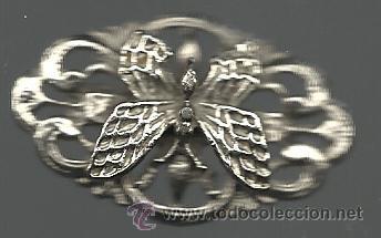 Schmuck: PRECIOSO BROCHE ANTIGUO DE MARIPOSA PLATEADO