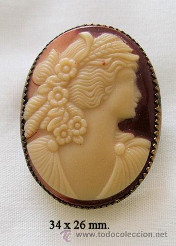 Joyeria: CAMAFEO DAMA GRIEGA CON FLORES - Foto 1