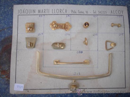 Gioielleria: Antiguo mostruario productos de mercer&iacute;a de la casa Joaqu&iacute;n Mart&iacute; Llorca Alcoi.