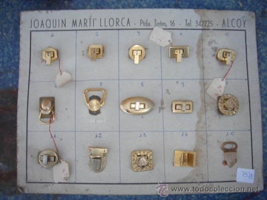 Schmuck: Antiguo mostruario productos de mercer&iacute;a de la casa Joaqu&iacute;n Mart&iacute; Llorca Alcoi.