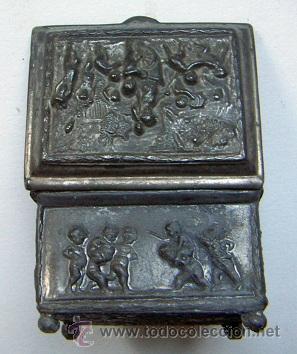Joyeria: Antiguo joyero metalico - Foto 6