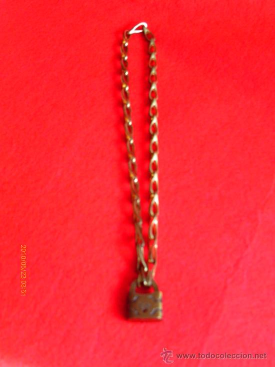 Joyeria: CADENA CON CANDADO y dos llaves - s. XIX - Foto 1