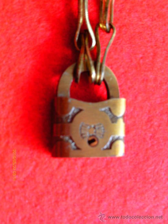 Joyeria: CADENA CON CANDADO y dos llaves - s. XIX - Foto 2