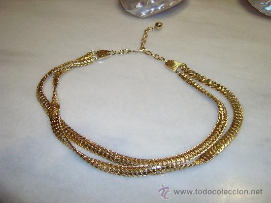 Joyeria: Antiguo collar dorado. A&ntilde;os 60 - Foto 1