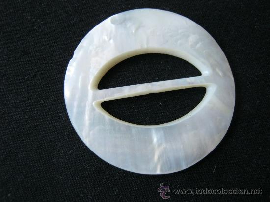 Joyeria: ANTIGUA HEBILLA DE NACAR - Foto 2
