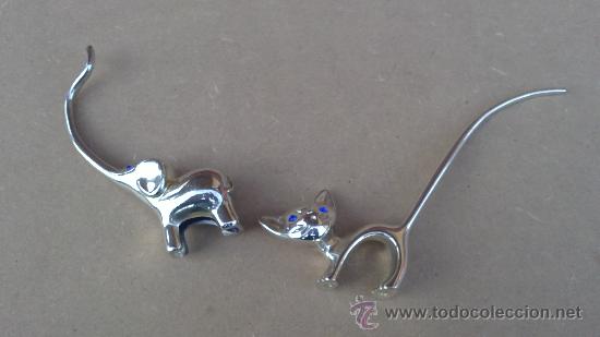 Joyeria: &-PARA LOS ANILLOS.BONITA PAREJA:(GATO Y ELEFANTE)