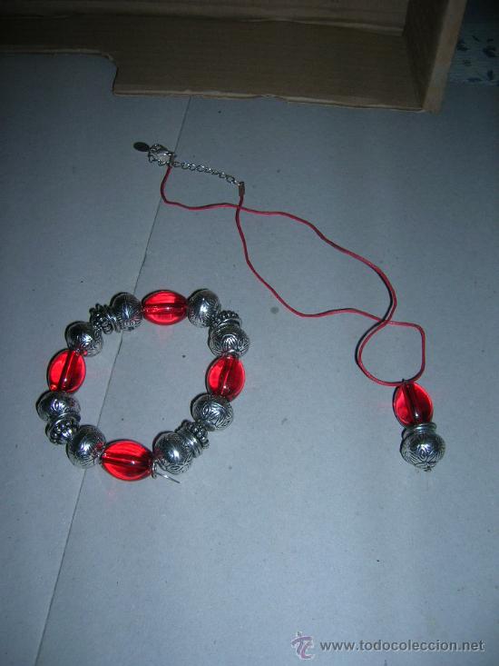 Joyeria: Lote de 2 pulseras y 2 colgantes iguales. Ver fotos.