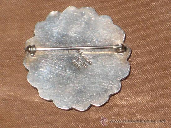 Joyeria: ANTIGUO  BROCHE  DE  PLATA  925  TRABAJADA . - Foto 3