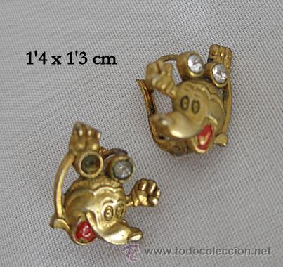 Joyeria: PENDIENTES ANTIGUOS MICKEY MOUSE - Foto 1
